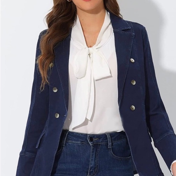 Women’s denim blazer size medium - Picture 2 of 7